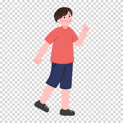 전신 편집이미지 남자 한명 누끼 걷기 가리킴 PNG 1 모션 사람 손짓 파일형식