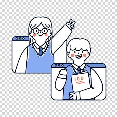 편집이미지 여자 남자 교복 청소년 들기 누끼 상반신 두명 손들기 파이팅 브이 시험지 PNG 인터넷창 백점 화상통화 안경낌 옷 안경 인터넷 모션 사람 손짓 통화 점수 파일형식