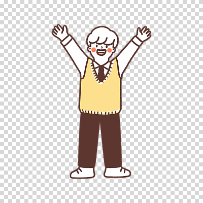 전신 편집이미지 남자 교복 청소년 한명 누끼 만세 PNG 1 옷 모션 사람 파일형식