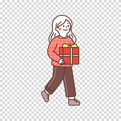 1 모션 선물 사람 상자 파일형식 선물상자 들기 전신 한명 여자 편집이미지 PNG 누끼