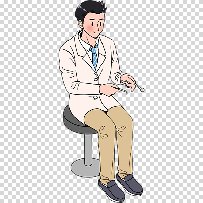 전신 편집이미지 남자 의자 한명 누끼 앉기 치과의사 치과용품 PNG 1 가구 모션 사람 의사 의료용품 파일형식