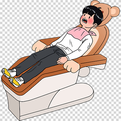 전신 편집이미지 남자 어린이 치과 입벌림 한명 누끼 눕기 유니트체어 턱받이 PNG 1 의자 모션 표정 병원 사람 아기용품 파일형식
