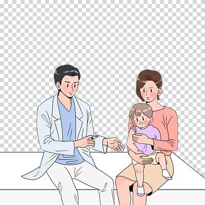 전신 편집이미지 여자 남자 어린이 안기 주사기 들기 누끼 앉기 세명 의사 무서움 PNG 접종 진료대 모자관계 감정 아들 의학 가족 의료기기 모션 엄마 사람 진료 의료진 파일형식