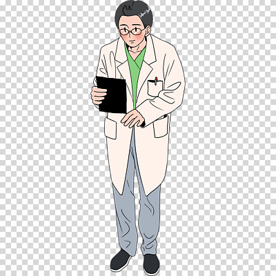 전신 편집이미지 남자 한명 들기 누끼 의사 문서 PNG 안경낌 1 안경 모션 사람 의료진 파일형식