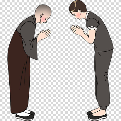 불교 사람 손짓 예절 체험 성직자 파일형식 인사 합장 전신 두명 남자 템플스테이 승복 승려 편집이미지 PNG 누끼