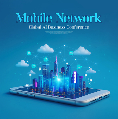 PSD 구름 편집이미지 모바일 사람없음 파란색 스마트폰 미래도시 홀로그램 네트워킹 이미지편집 자연요소 컬러 미래 핸드폰 스마트기기 도시 네트워크 파일형식