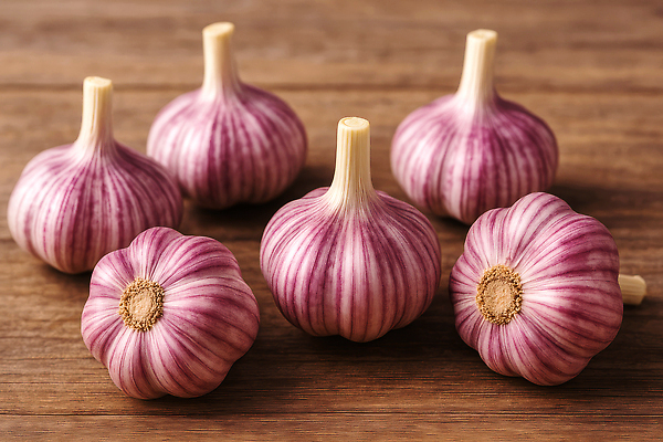 JPG 편집이미지 식재료 마늘 사람없음 나무탁자 통마늘 편집실사 AI포토 AI콘텐츠 채소 탁자 CG 파일형식