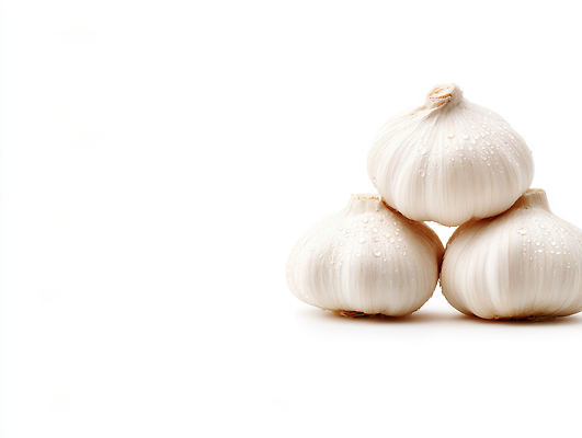JPG 편집이미지 식재료 마늘 사람없음 흰색 물방울 통마늘 편집실사 AI포토 AI콘텐츠 컬러 채소 CG 파일형식