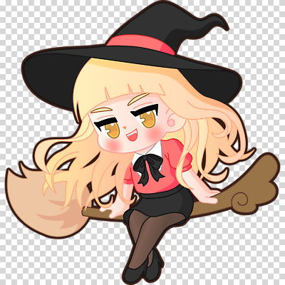 전신 편집이미지 여자 한명 누끼 앉기 비행 마녀 마녀모자 PNG 마법빗자루 모자_잡화 1 모션 사람 빗자루 파일형식