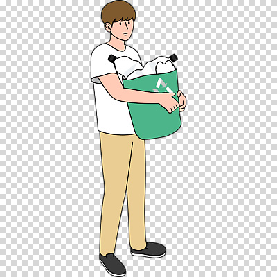 전신 편집이미지 남자 한명 들기 누끼 분리수거 페트병 PNG 분리수거함 재활용표시 1 모션 표시 사람 재활용 수거함 병_담는 파일형식