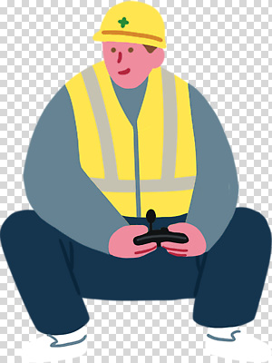 전신 편집이미지 남자 한명 들기 누끼 앉기 안전모 웅크림 PNG 안전조끼 조종장치 건설근로자 직업 1 모션 사람 장비 헬멧 안전장비 파일형식 안전 보호장비