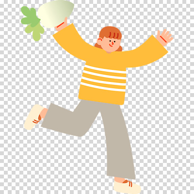 전신 편집이미지 여자 한명 들기 누끼 달리기 만세 무 PNG 1 모션 뿌리채소 사람 파일형식