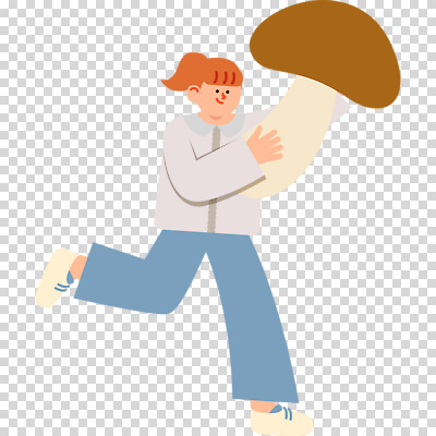 전신 편집이미지 여자 한명 들기 누끼 달리기 버섯 큼 PNG 1 모션 사람 크기 파일형식
