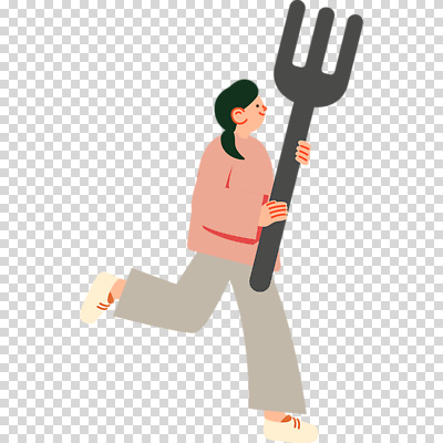 전신 편집이미지 여자 포크 한명 들기 누끼 달리기 큼 PNG 1 식기 모션 사람 크기 파일형식