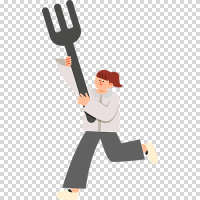 전신 편집이미지 여자 포크 한명 들기 누끼 달리기 큼 PNG 1 식기 모션 사람 크기 파일형식