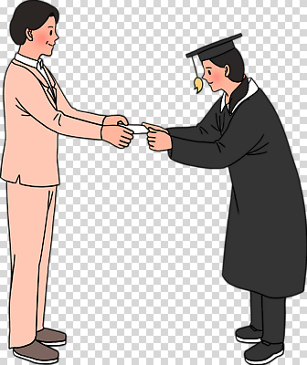 모자_잡화 졸업 모션 사람 성인 가운 파일형식 학사모 졸업가운 주기 수여 중년 전신 두명 여자 남자 졸업장 편집이미지 PNG 누끼