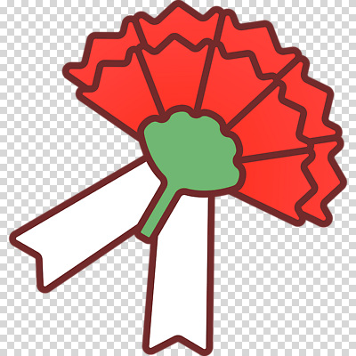 편집이미지 리본 누끼 사람없음 카네이션 배지 PNG 꽃 파일형식