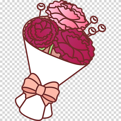 편집이미지 리본 꽃다발 누끼 사람없음 카네이션 PNG 꽃 파일형식