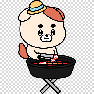 편집이미지 모자 집게 들기 누끼 사람없음 강아지 굽기 개캐릭터 화로 PNG 고기구이 그릇 잡화 동물캐릭터 모션 반려동물 개 구이 파일형식