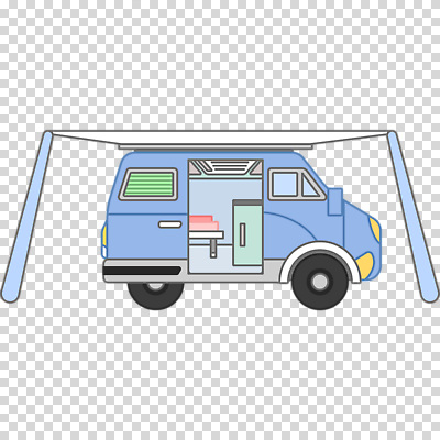 편집이미지 하늘색 누끼 사람없음 천막 캠핑카 PNG 자동차 파란색 파일형식