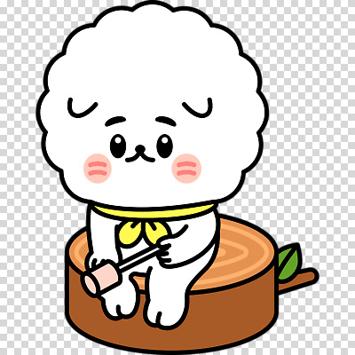 편집이미지 들기 누끼 앉기 사람없음 꼬치 강아지 개캐릭터 나무밑둥 PNG 마시멜로우 나무 동물캐릭터 모션 디저트 반려동물 개 파일형식