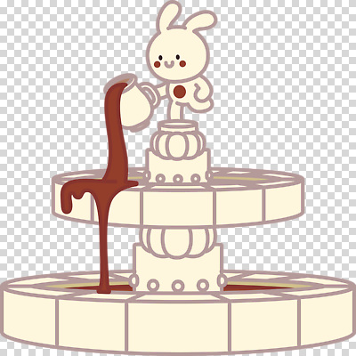 편집이미지 주전자 미소 들기 누끼 사람없음 초콜릿 토끼 분수 PNG 다리들기 퐁듀 음식 포유류 모션 주방용품 디저트 표정 반려동물 파일형식