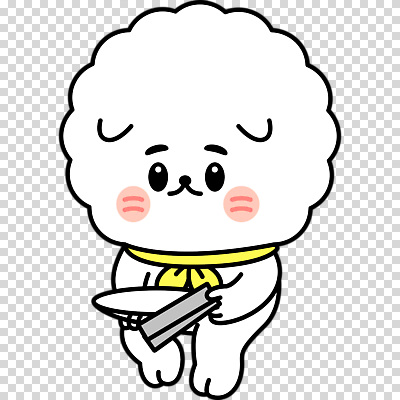 편집이미지 접시 미소 들기 누끼 사람없음 스카프 강아지 뒤집개 개캐릭터 PNG 식기 동물캐릭터 모션 주방용품 표정 반려동물 목도리 개 파일형식