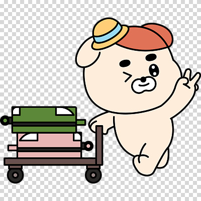 편집이미지 모자 윙크 미소 누끼 사람없음 쌓기 걷기 캐리어 수레 당기기 강아지 브이 개캐릭터 PNG 잡화 동물캐릭터 모션 표정 손짓 반려동물 여행가방 카트 개 파일형식