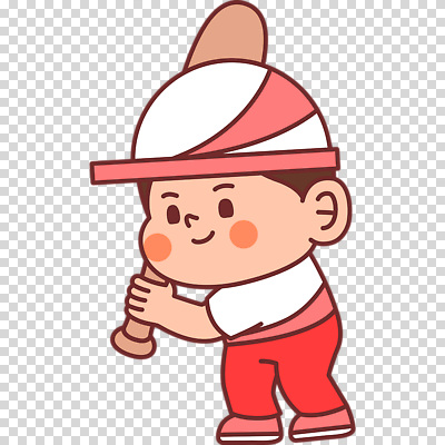 전신 편집이미지 모자 남자 어린이 한명 미소 들기 누끼 소년 야구방망이 타자 PNG 소년한명만 1 잡화 모션 표정 사람 야구용품 야구선수 남자한명만 소년만 파일형식