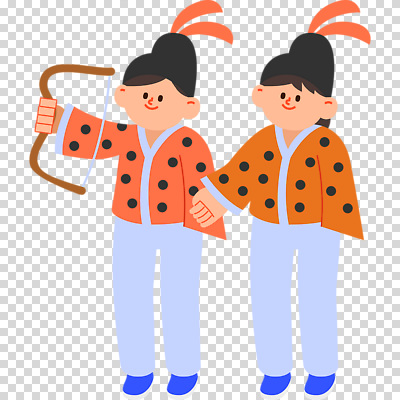 전신 편집이미지 모자 여자 남자 청소년 미소 들기 누끼 두명 활 PNG 역사탐방 십대만 잡화 모션 표정 사람 역사 탐방 파일형식