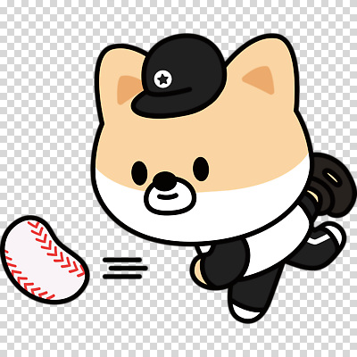 편집이미지 미소 누끼 사람없음 야구글러브 던지기 강아지 야구공 투수 개캐릭터 PNG 다리들기 캡모자 모자_잡화 동물캐릭터 공 모션 표정 반려동물 야구용품 글러브 야구선수 개 파일형식