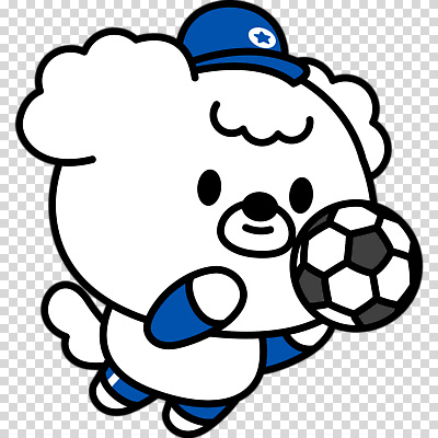 편집이미지 축구공 미소 누끼 사람없음 점프 수비 강아지 개캐릭터 골키퍼 PNG 손뻗기 캡모자 모자_잡화 동물캐릭터 공 축구용품 모션 운동선수 표정 반려동물 개 파일형식