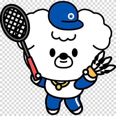 편집이미지 서브 미소 들기 누끼 사람없음 배드민턴라켓 강아지 셔틀콕 개캐릭터 PNG 캡모자 모자_잡화 스포츠용품 동물캐릭터 모션 표정 반려동물 라켓 개 파일형식