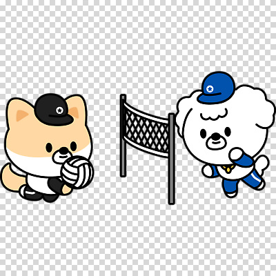 편집이미지 누끼 사람없음 손들기 네트 강아지 무릎꿇기 개캐릭터 배구공 PNG 다리들기 리시브 캡모자 모자_잡화 스포츠용품 스포츠 동물캐릭터 공 모션 반려동물 개 배구 파일형식