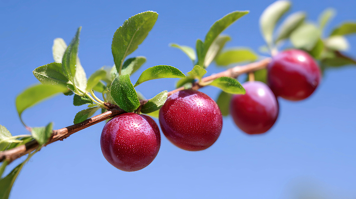 JPG 편집이미지 열매 잎 하늘 여름음식 사람없음 나뭇가지 신선 자두 자두나무 제철과일 편집실사 AI포토 AI콘텐츠 나무 식물 음식 과일 CG 제철 파일형식 여름_계절
