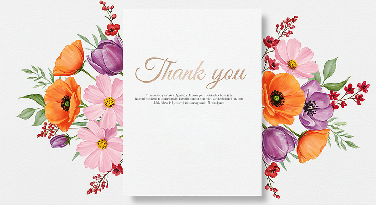 PSD 편집이미지 잎 프레임 사람없음 튤립 화려 감사 땡큐 아네모네 이미지편집 카드프레임 식물 꽃 감정 컨셉 파일형식