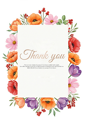 PSD 편집이미지 잎 프레임 사람없음 튤립 화려 감사 땡큐 아네모네 이미지편집 카드프레임 식물 꽃 감정 컨셉 파일형식