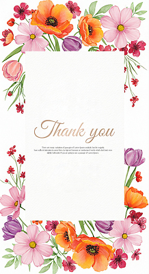 PSD 편집이미지 잎 프레임 사람없음 튤립 화려 감사 땡큐 아네모네 이미지편집 카드프레임 식물 꽃 감정 컨셉 파일형식