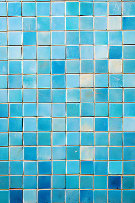 JPG 편집이미지 패턴 사람없음 파란색 사각형 타일 타일모양 타일바닥 타일벽 편집실사 AI포토 AI콘텐츠 모양 도형 벽 컬러 무늬 바닥 CG 파일형식