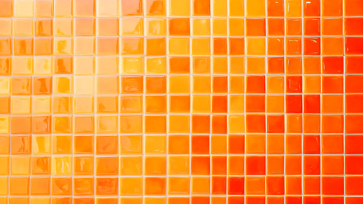 JPG 편집이미지 패턴 사람없음 사각형 주황색 타일 그라데이션 타일모양 타일바닥 타일벽 편집실사 AI포토 AI콘텐츠 모양 도형 벽 컬러 무늬 바닥 CG 파일형식