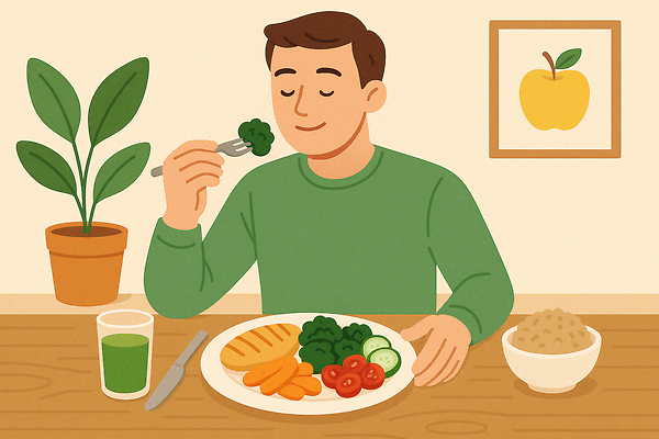 JPG 식물 그릇 접시 남자 액자 포크 토마토 일러스트 탁자 오이 실내 한명 미소 들기 앉기 상반신 성인 컵 눈감음 당근 샐러드 나이프 브로콜리 먹기 건강식 닭가슴살 안티에이징 잡곡밥 성인남자한명만 해독주스 국내일러스트 슬로우에이징 AI일러스트 AI콘텐츠 1 식기 음식 가구 채소 모션 밥 뿌리채소 표정 사람 내부 닭고기 주스 칼 남자한명만 성인남자만 파일형식