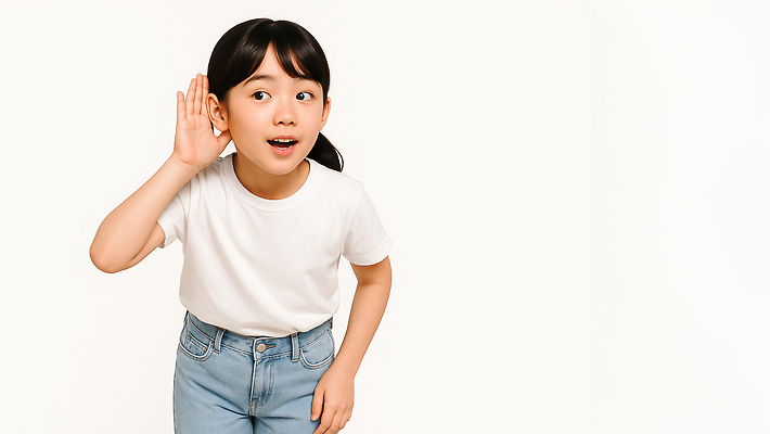 JPG 편집이미지 여자 어린이 양갈래머리 허리숙이기 한명 소녀 상반신 손들기 듣기 흰색 의료성형뷰티 소녀한명만 편집실사 AI인물포토 AI콘텐츠 1 헤어스타일 컬러 모션 숙이기 사람 CG 여자한명만 소녀만 파일형식 AI포토