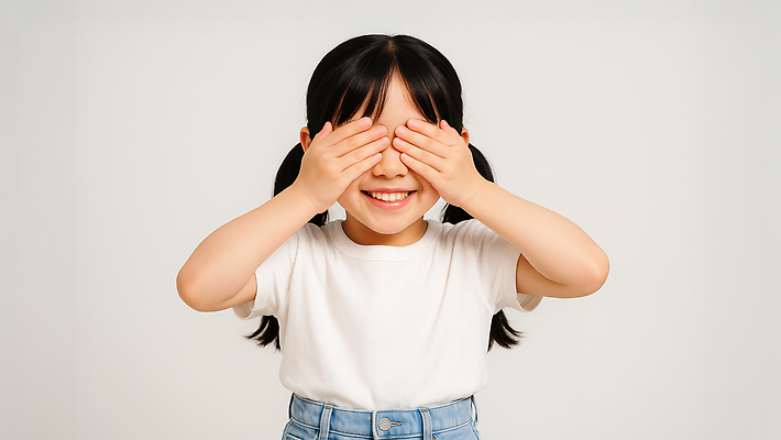 JPG 편집이미지 여자 어린이 양갈래머리 한명 웃음 소녀 상반신 희망 흰색 눈가림 설렘 의료성형뷰티 소녀한명만 편집실사 AI인물포토 AI콘텐츠 1 헤어스타일 감정 컬러 표정 사람 가림 CG 여자한명만 소녀만 파일형식 AI포토