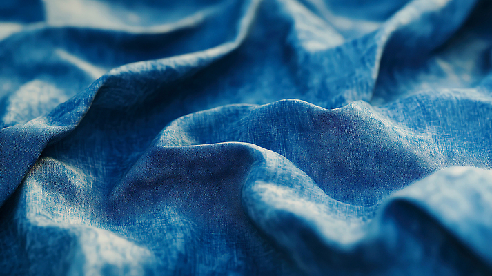 JPG 편집이미지 백그라운드 근접촬영 사람없음 파란색 주름 천 질감 패브릭 편집실사 AI포토 AI콘텐츠 뷰포인트 컬러 직물 CG 파일형식