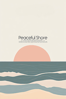 PSD 편집이미지 물결 파도 곡선 추상 해변 사람없음 태양 평화 흐름 물거품 저채도 이미지편집 자연요소 선 바다 컬러 컨셉 무늬 거품 파일형식