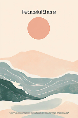 PSD 편집이미지 물결 파도 곡선 추상 해변 사람없음 태양 평화 흐름 물거품 저채도 이미지편집 자연요소 선 바다 컬러 컨셉 무늬 거품 파일형식