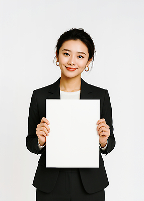JPG 편집이미지 여자 종이 한명 미소 들기 정장 상반신 성인 귀걸이 팻말 비즈니스우먼 의료성형뷰티 성인여자한명만 카피스페이스 편집실사 AI인물포토 AI콘텐츠 1 옷 비즈니스 장신구 모션 프레임 표정 사람 공백 직장인 CG 여자한명만 성인여자만 파일형식 AI포토