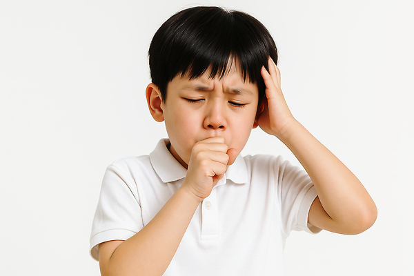 JPG 편집이미지 남자 어린이 한명 소년 상반신 흰색 찡그림 기침 의료성형뷰티 소년한명만 편집실사 머리짚기 AI인물포토 AI콘텐츠 1 컬러 모션 표정 사람 CG 남자한명만 소년만 파일형식 AI포토