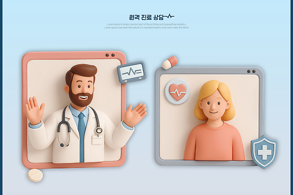 PSD 편집이미지 여자 남자 하늘색 청진기 미소 상반신 성인 두명 알약 3D 손들기 환자 의사 인터넷창 방패모양 심전도모니터 십자마크 원격의료 성인만 편집3D 모양 인터넷 의학 의료기기 모션 표정 사람 파란색 약 진료 의료진 디지털합성 방패 원격 파일형식