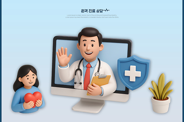 PSD 식물 편집이미지 여자 남자 화분 하늘색 청진기 미소 들기 상반신 두명 3D 모니터 환자 의사 하트 손인사 방패모양 서류판 십자마크 원격의료 편집3D 모양 의학 의료기기 모션 표정 사람 파란색 컴퓨터 사무용품 진료 의료진 인사 디지털합성 방패 원격 파일형식